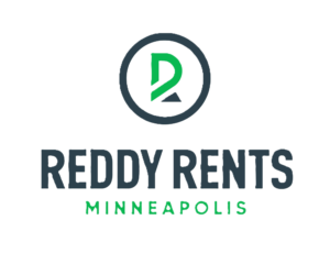 a logo for Reddy Rents