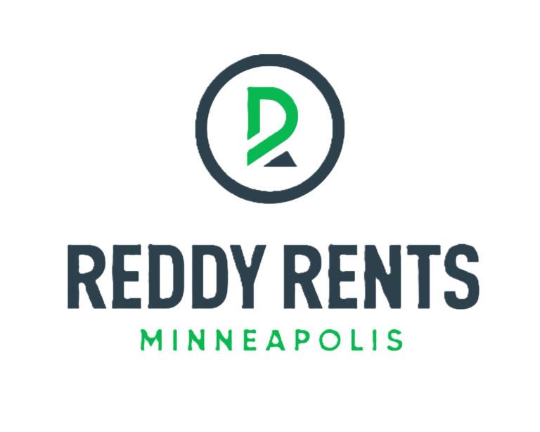 a logo for Reddy Rents