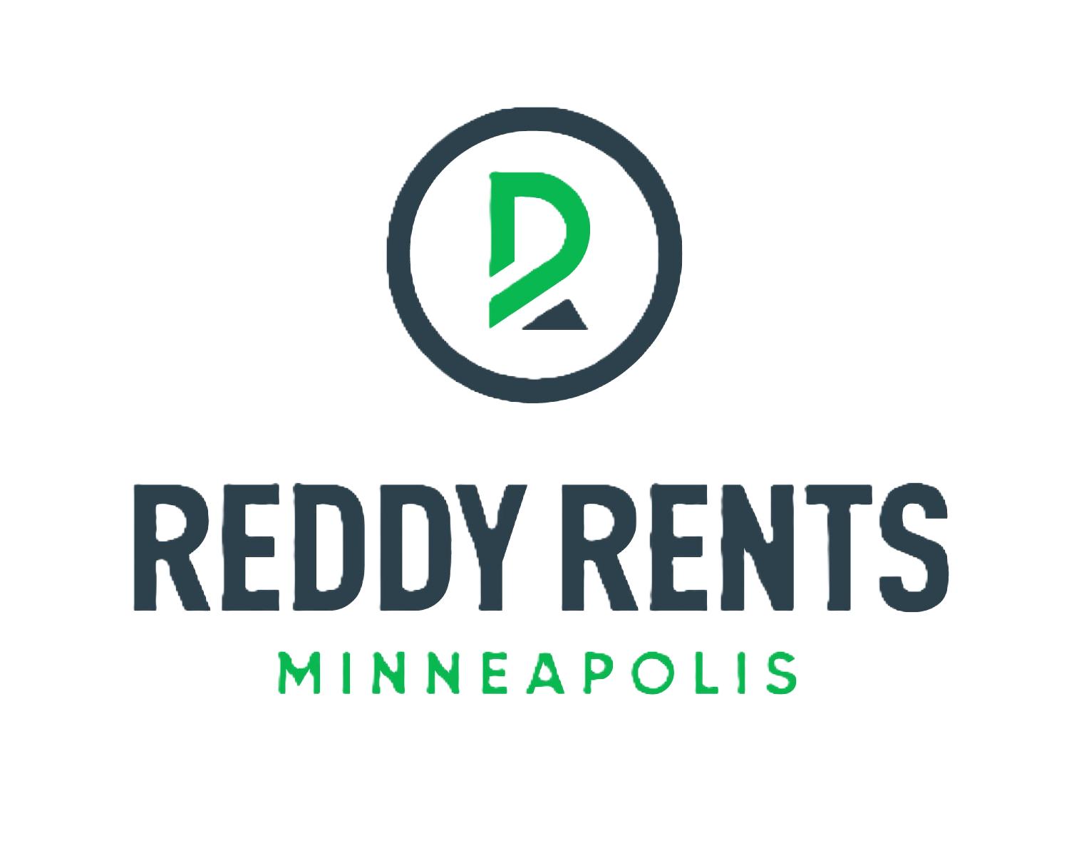 a logo for Reddy Rents