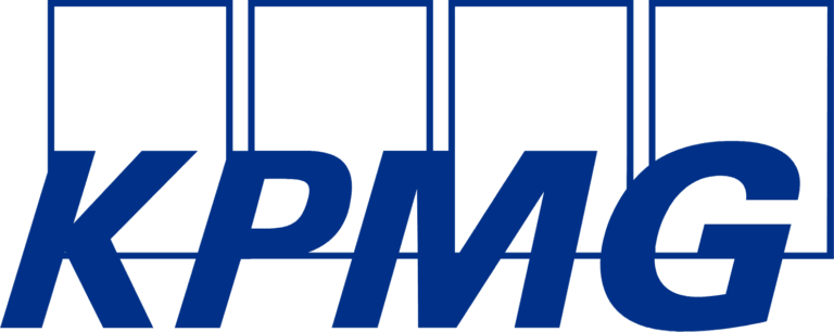 a blue logo for KPMG